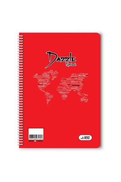 Düz 40 Yaprak Spiralli Defter A4 Boy Plastik Kapak (1 Adet ) ürün görseli 1