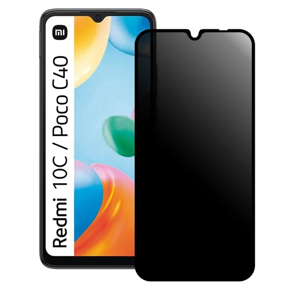 Bufalo Xiaomi Redmi 10C / Poco C40 ESD Anti Static Hayalet Privacy Cam Ekran Koruyucu ürün görseli 1