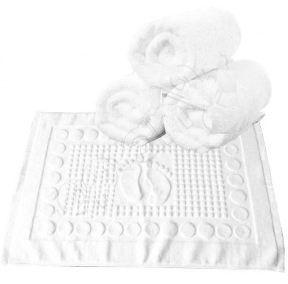 Otel Banyo Ayak Havlusu 100 Pamuk 250 Gram 50×70 Cm ürün görseli 1