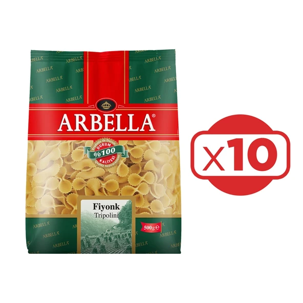 Arbella Fiyonk Makarna 500 gr x 10 Adet ürün görseli 1