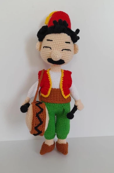 Davulcu Emmi Bebek Amigurumi Organik Oyuncak ürün görseli 1