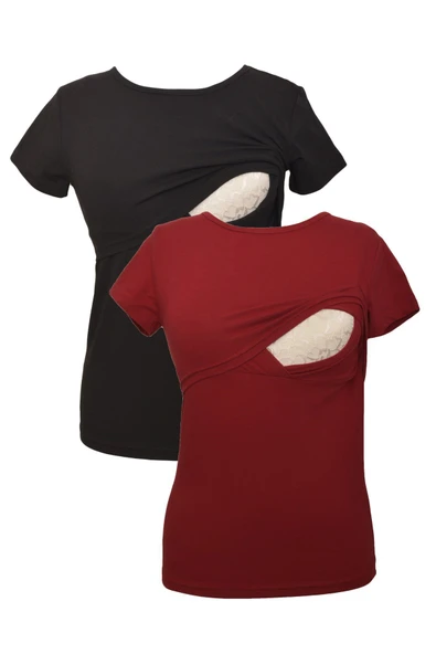 LuvmaBelly MYRA2501_2502 Emzirme tshirt seti ürün görseli 1