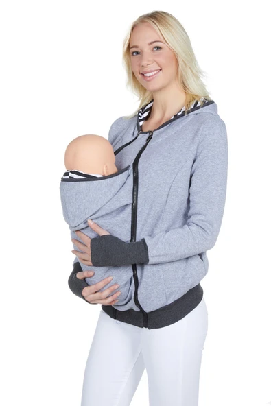 LuvmaBelly 4501 Pamuklu Bebek Cepli (Cepsiz de Kullanılabilen) Sweat ürün görseli 1