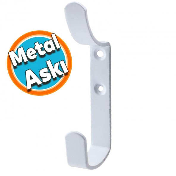 Metal Portmanto Vestiyer Duvar Dolap Elbise Askısı Beyaz Mobilya Kapı Askılığı Aparatı ürün görseli 1