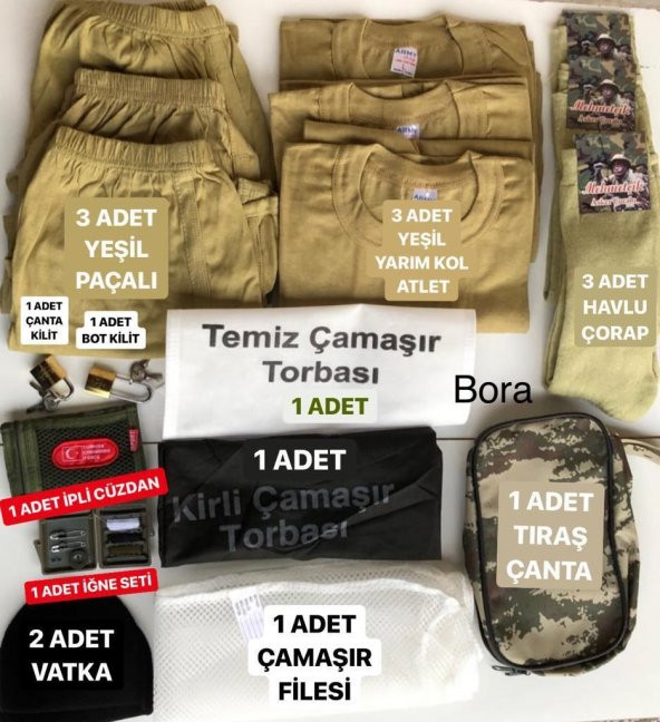 Asker 19 Acemi Ve BedelliAsker Malzemesi 19 Parça Set ürün görseli 1