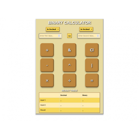 BINARY CALCULATOR ürün görseli 1