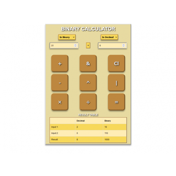 BINARY CALCULATOR - Resim 3