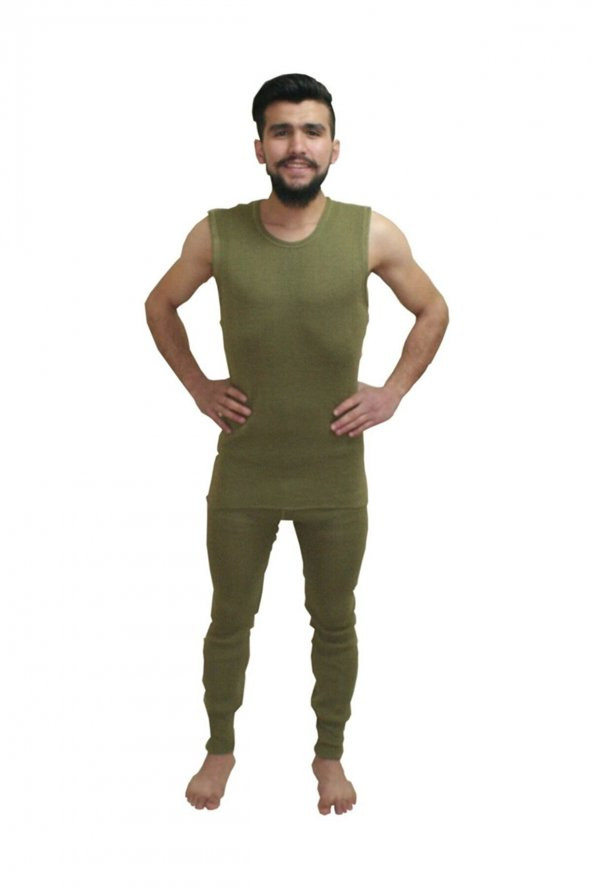 Asker Seti AcemiAsker Yeşil Örgü Kolsuz+ Don Takım ürün görseli 1