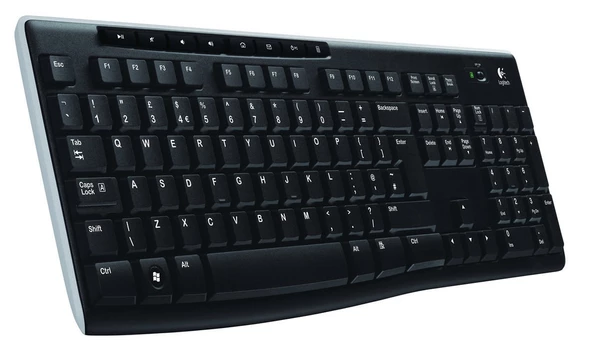 LOGITECH K270 Q TR Kablosuz Multimedya Siyah Klavye 920-003761 ürün görseli 1