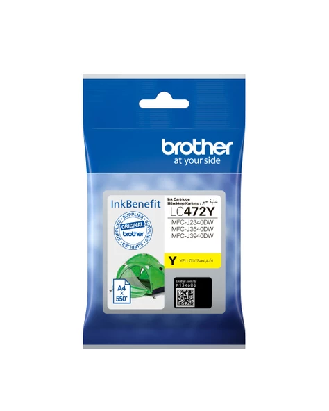 BROTHER 550 Sayfa Sarı Kartus LC472Y ürün görseli 1