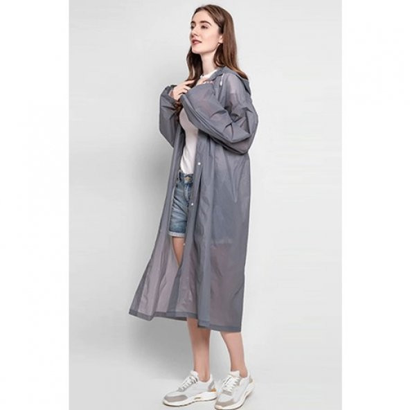 Marlux Raincoat Eva Yağmurluk -Gri - Resim 2