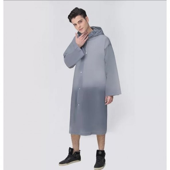 Marlux Raincoat Eva Yağmurluk -Gri - Resim 5