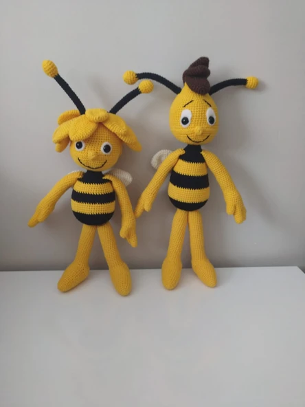 Arı Maya ve Willy Amigurumi Organik Oyuncak ürün görseli 1