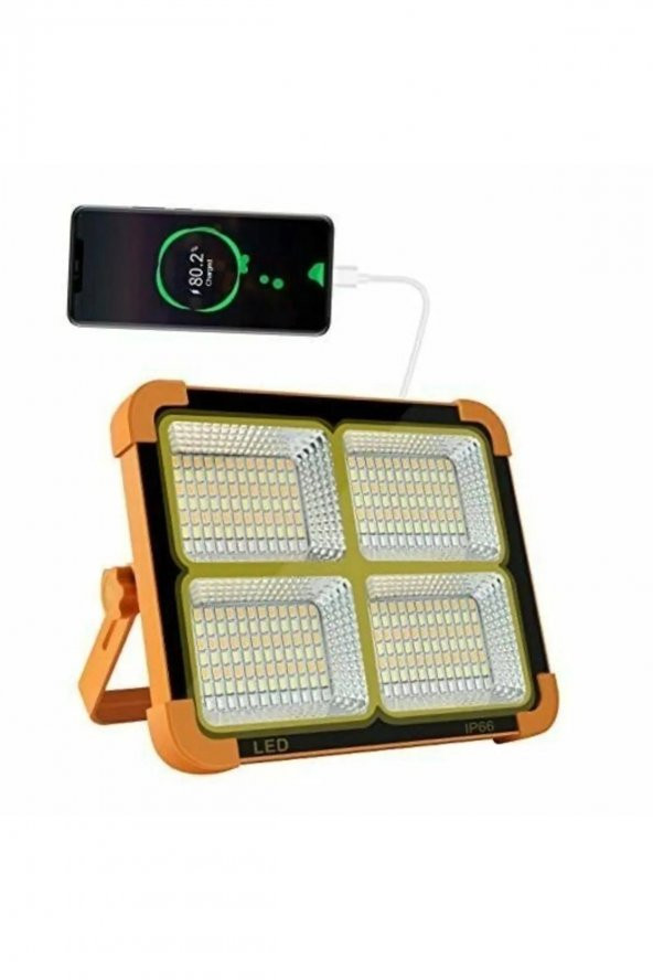 Cata Portatif Solar 200W Led Projektör Çakar Modlu 6400k+4000k+3200k  CT-4698 ürün görseli 1