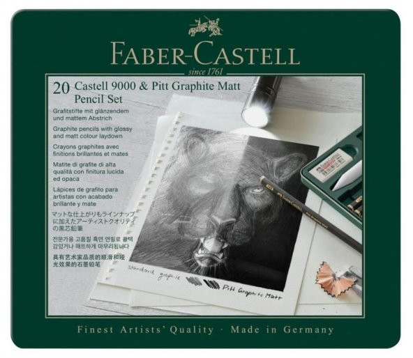 Faber Castell Pitt Graphite Matt Dereceli Kalem 20`li Set ürün görseli 1