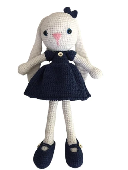 Uzun Kulaklı Tavşan Amigurumi Organik Oyuncak ürün görseli 1