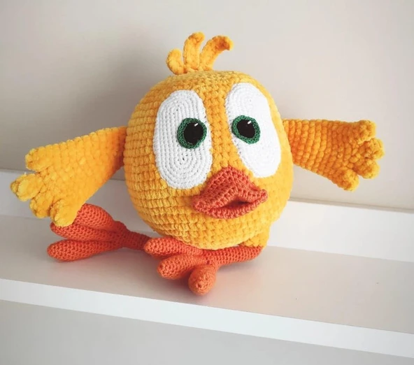 Where's Chicky Amigurumi Organik Oyuncak - Resim 3