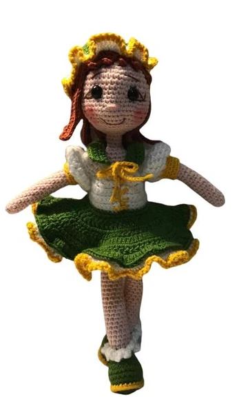 Çimen Bebek Amigurumi Organik Oyuncak ürün görseli 1