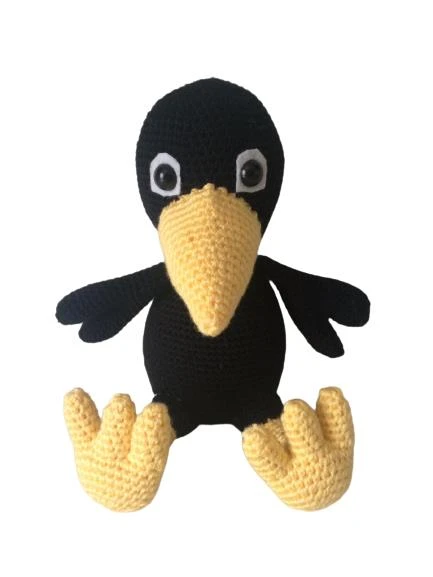 Sevimli Karga Amigurumi Organik Oyuncak ürün görseli 1