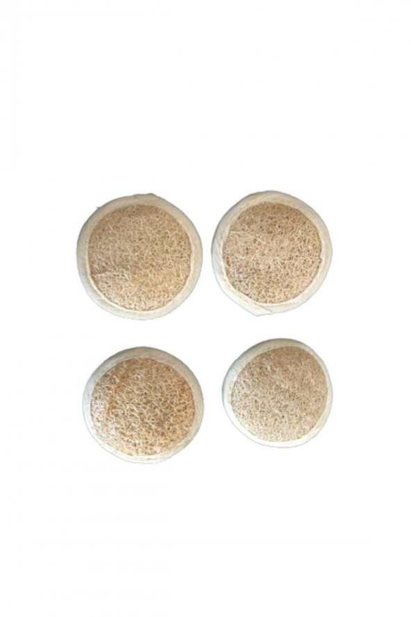 Yüz İçin Doğal Kabak Lifi Peeling Lifi 4 Adet Bora Kabak Lif Duş ürün görseli 1