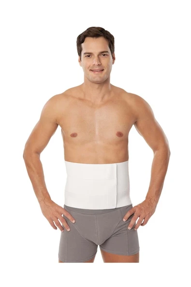 Abdominoplasti Korsesi 4 Bantlı Karın Germe Ameliyat Variteks Ref 238 Beyaz ürün görseli 1