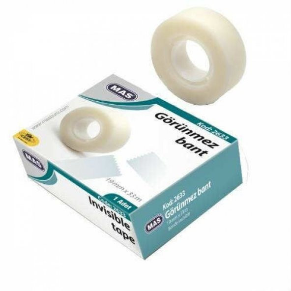 MAS GÖRÜNMEZ BANT 19mm X 33m 2633 ÜCRETSİZ KARGO ürün görseli 1