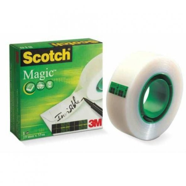 3M Scotch Görünmez Bant 19 mm x 33 m Magic 810 ÜCRETSİZ KARGO ürün görseli 1