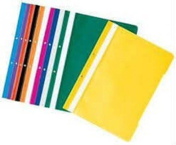 PLASTİK TELLİ DOSYA 50 Lİ 1. SINIF KALIN MİKRON ÜCRETSİZ KARGO ürün görseli 1