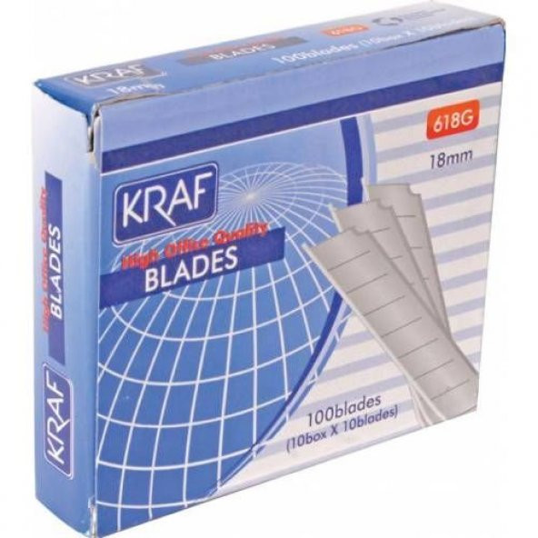 Kraf Geniş Maket Bıçağı Yedeği 100 Adet (Falçata Ucu) ürün görseli 1