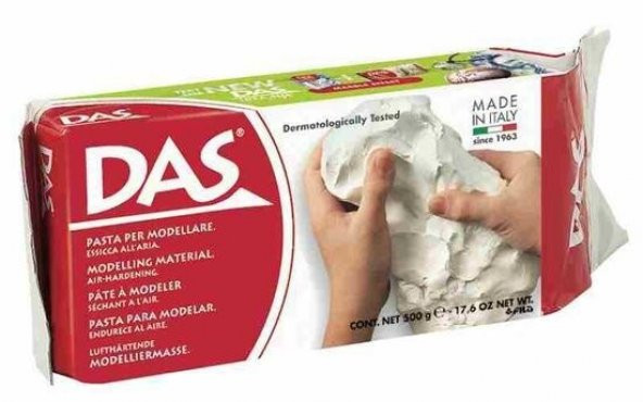 DAS SERAMİK HAMURU BEYAZ 500 GRAM ÜCRETSİZ KARGO ürün görseli 1