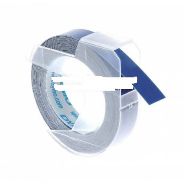 DYMO KABARTMA ŞERİT ETİKET MAVİ 9MM X 3M ÜCRETSİZ KARGO ürün görseli 1