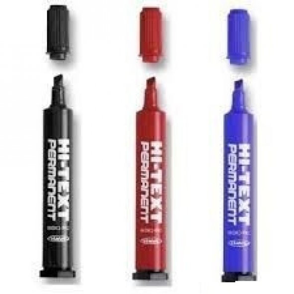 HI-TEXT PERMANENT MARKER KALEM 12 ADET 830PB, YUVARLAK UÇLU KOLİ ürün görseli 1