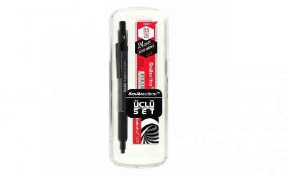 SCRIKSS GRAPH-X VERSATİL KALEM 3LÜ SET 0.5MM ANTRASİT ürün görseli 1