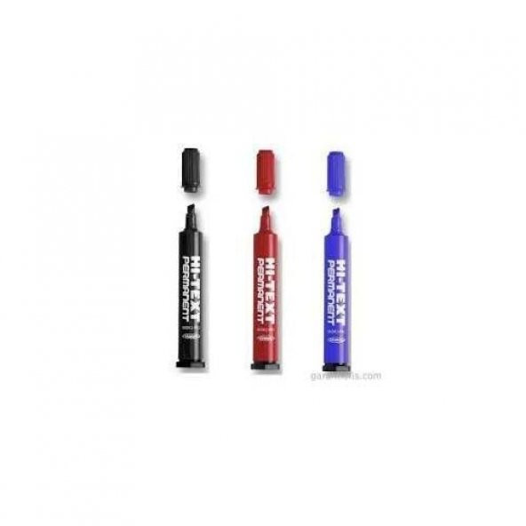 HI-TEXT PERMANENT MARKER KALEM 830PC, KESİK UÇLU KOLİ KALEMİ ürün görseli 1