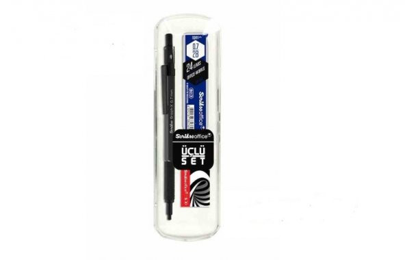 SCRIKSS GRAPH-X VERSATİL KALEM 3LÜ SET 0.7MM ANTRASİT ürün görseli 1