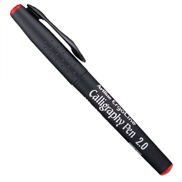 ARTLINE KALİGRAFİ KALEMİ KIRMIZI 2.0MM KESİK UÇLU ERGOLINE 242 TEK ADET FİYATIDIR ürün görseli 1