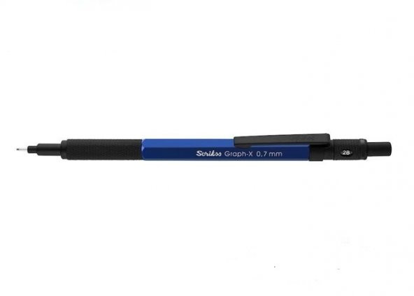 SCRIKSS VERSATİL KALEM METAL GRAPH-X 0,7MM MAVİ ÜCRETSİZ KARGO ürün görseli 1
