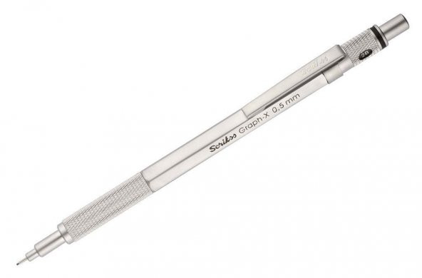 Scrikss Graph X Versatil Kalem Metal 0.5 MM Saten Gri ürün görseli 1