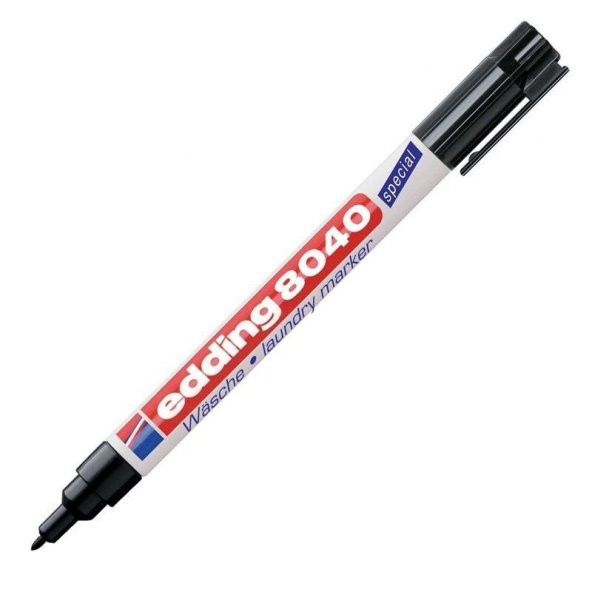 Edding Çamaşır Kalemi E-8040 Siyah 10Lu Kutu Ücretsiz Kargo ürün görseli 1