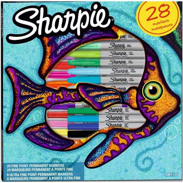 SHARPİE FİNE PERMANENT MARKER 28Lİ BALIK ÖZEL SERİ 2061125 ürün görseli 1
