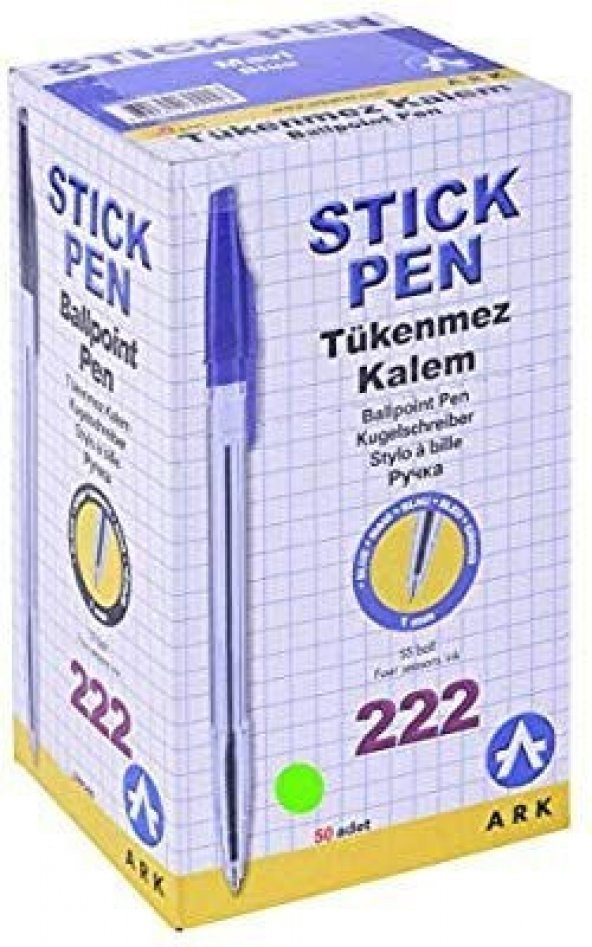 Tükenmez Kalem Ark 222 Büro 50li Kutu Ücretsiz Kargo ürün görseli 1