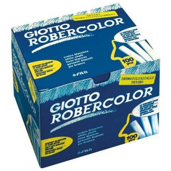 GİOTTO ROBERCOLOR TEBEŞİR BEYAZ 100LÜ KUTU ÜCRETSİZ KARGO ürün görseli 1