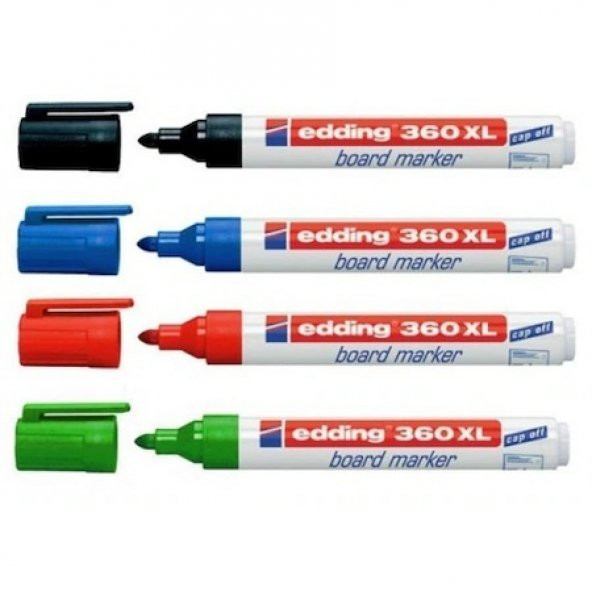 Edding 360 XL Board Marker Silinebilir Yazı Tahtası Kalemi 4 Farklı Renk ürün görseli 1