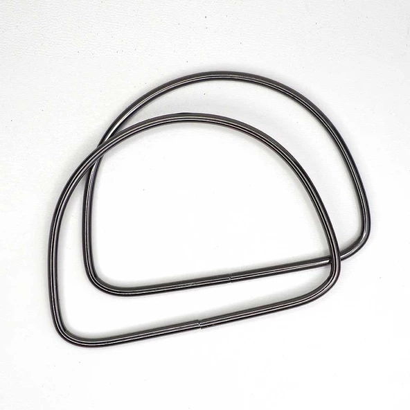 D Model Metal Çanta Sapı - Antrasit (Çift) - Resim 2