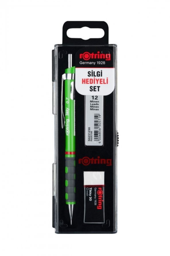 Rotring Yeşil Tikky Uçlu Kalem Okul Seti 0.7 Rotring Tikky Versatil Okul Seti 0.7 ürün görseli 1