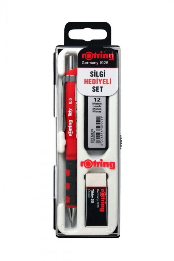 Rotring Tikky 0.7 Kırmızı Uçlu Kalem Okul Seti Rotring Tikky Versatil Okul Seti 0.7 ürün görseli 1