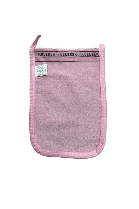 Kelebek Hamam Banyo Kesesi Standart Pembe 25X17 Cm ürün görseli 1