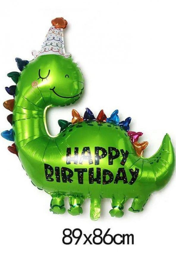 Beysüs Dinazor Folyo Balon Happy Birthday Baskılı ürün görseli 1