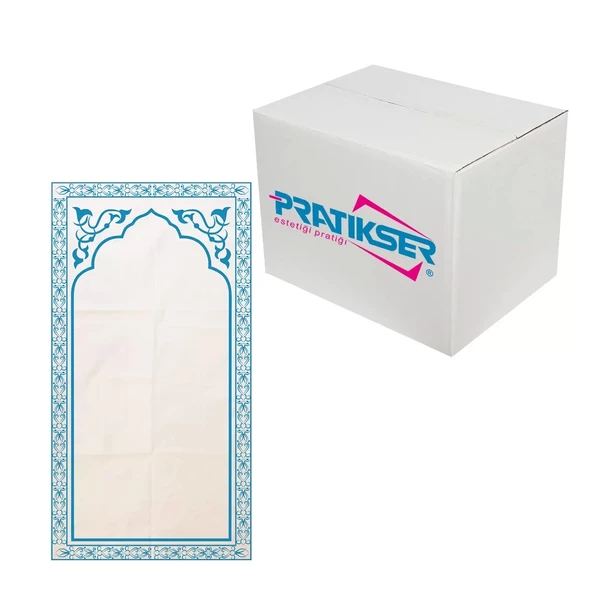 Pratikser Tek Kullanımlık Seccade Ç.Mavi - 60x115cm - 100Ad/Rulo - Koli ürün görseli 1