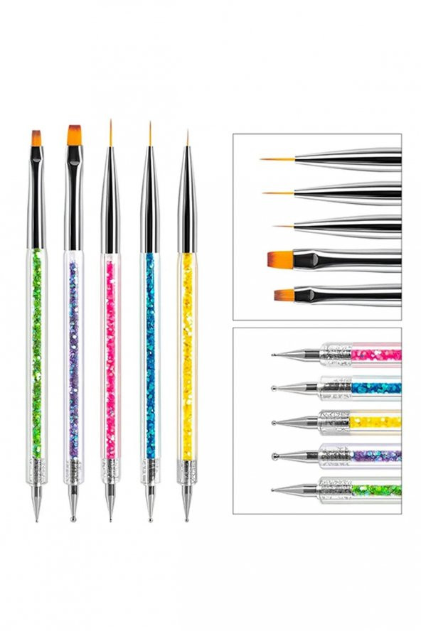 Fontenay Tırnak Süsleme Fırçası, Nail Art Fırça, Tırnak Desen Fırçası Seti No:2181 ürün görseli 1